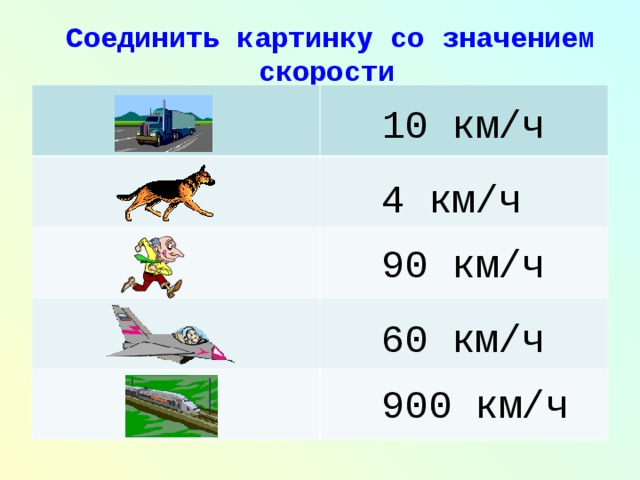 На схеме отрезками разного цвета показаны скорости животных встречающихся в тексте ответ