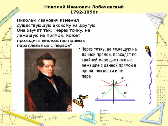 Через точку не лежащую можно провести