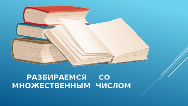  разбираемся со множественным числом 