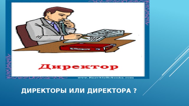  директоры или директора ? 