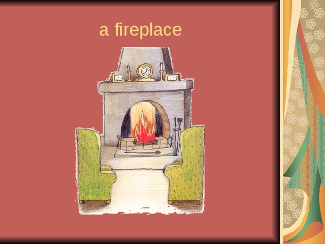 a fireplace 