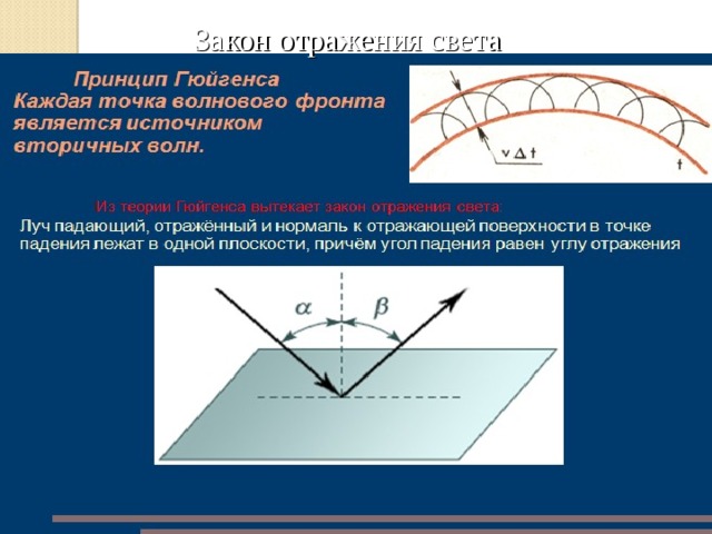 Закон отражения света 