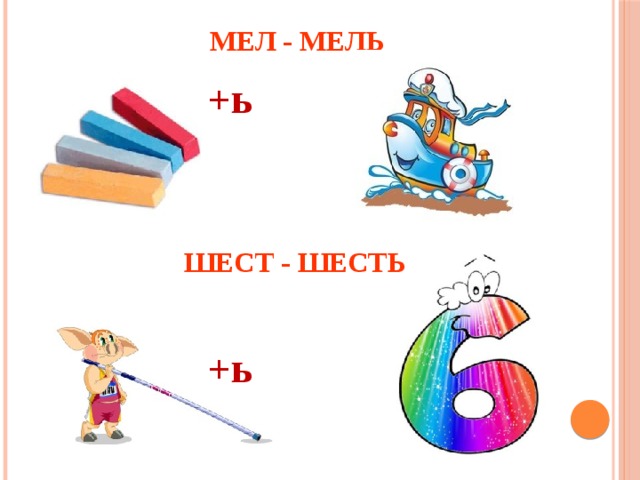 Схема слова мель