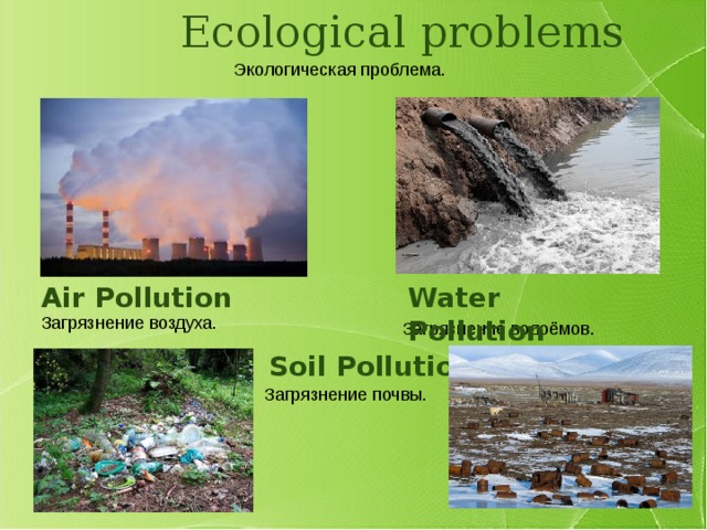 Ecological problems презентация