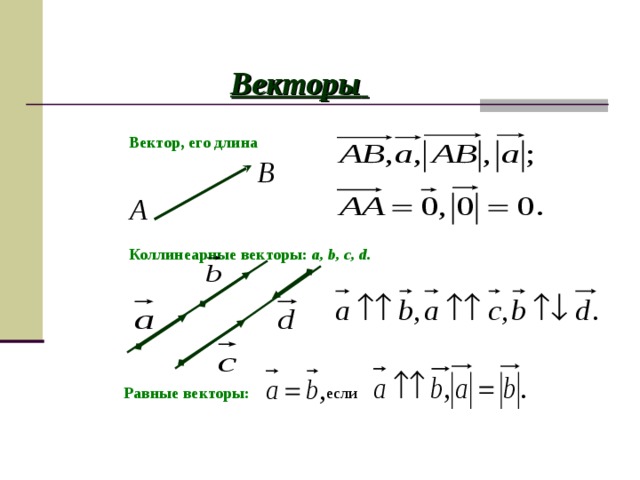 Какие виды векторов