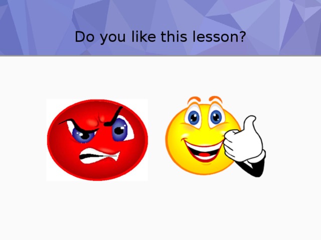 Do you like this lesson? 