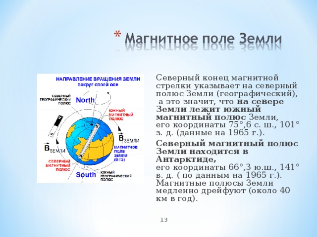 Какое направление показывает. Южный географический полюс и Южный магнитный полюс. Географические координаты Южного магнитного полюса земли. Географические координаты Северного и Южного магнитных полюсов. Северный полюс указывает на Южный Магни.