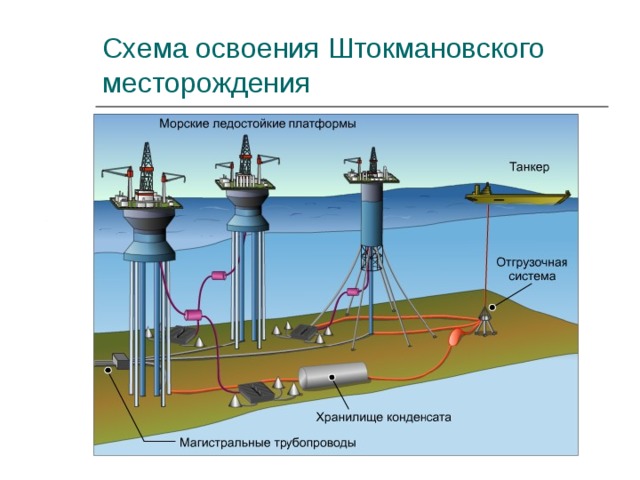 Схема освоения Штокмановского месторождения 