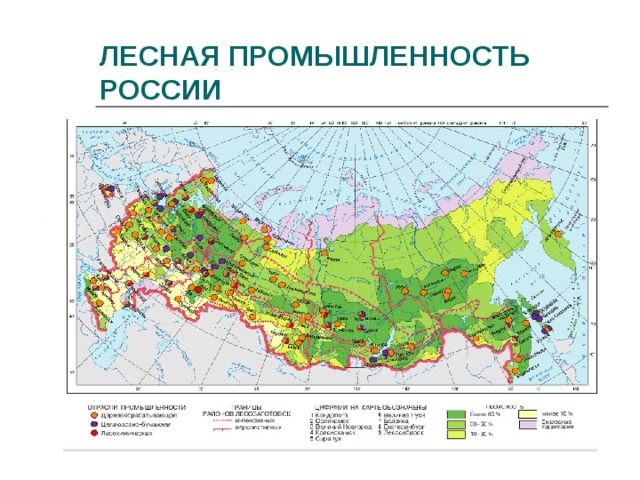 ЛЕСНАЯ ПРОМЫШЛЕННОСТЬ РОССИИ  