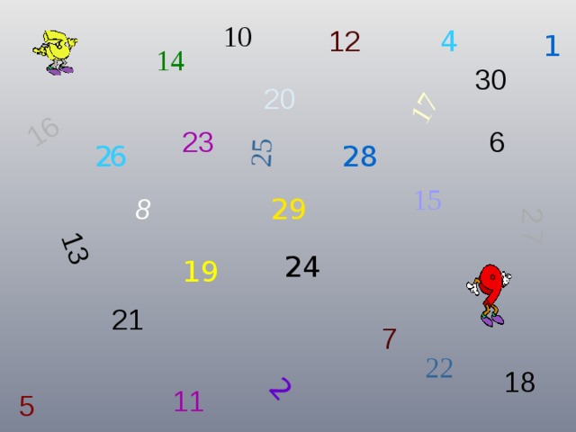 2 13 16 17 25 27 10 12 4 1 14 30 20 23 6 28 26 15 8 29 24 19 21 7 22 18 11 5 