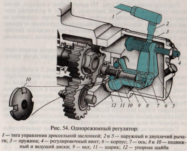 Регулятор частоты вращения коленчатого вала. Регулятор оборотов двигателя пд10. Регулятор Пд 10 схема. Регулятор оборотов Пд-10. Механический регулятор центробежного типа двигателя Пд 10.