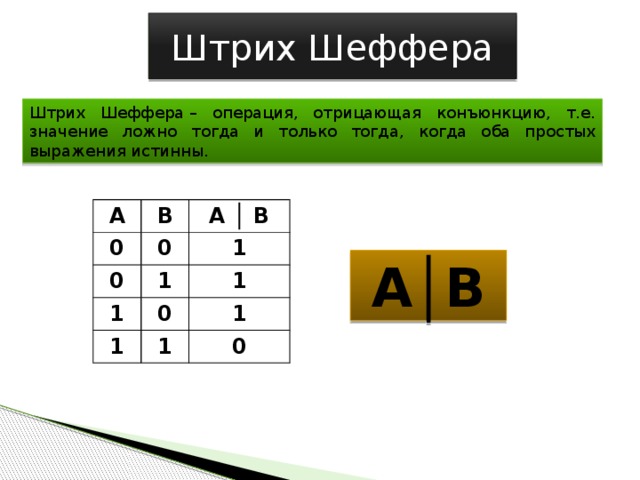 Штрих шеффера и стрелка. Функция Шеффера таблица истинности. Логическая операция штрих Шеффера. Таблицы истинности штрих Шеффера стрелка. Порядок логических операций штрих Шеффера.