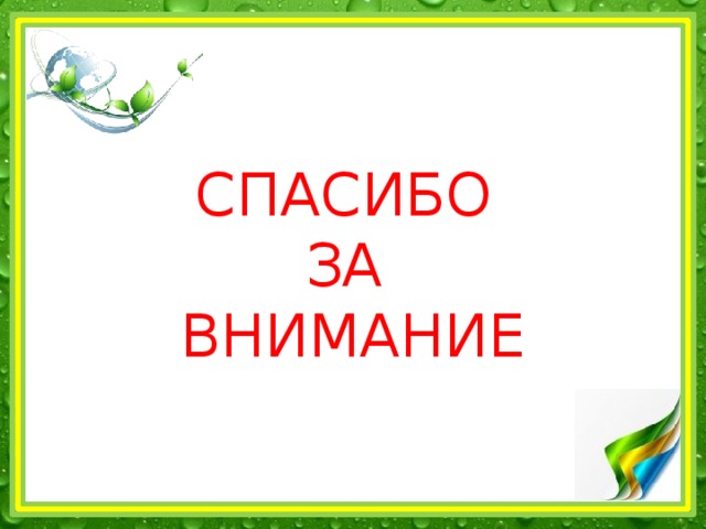 СПАСИБО  ЗА  ВНИМАНИЕ 