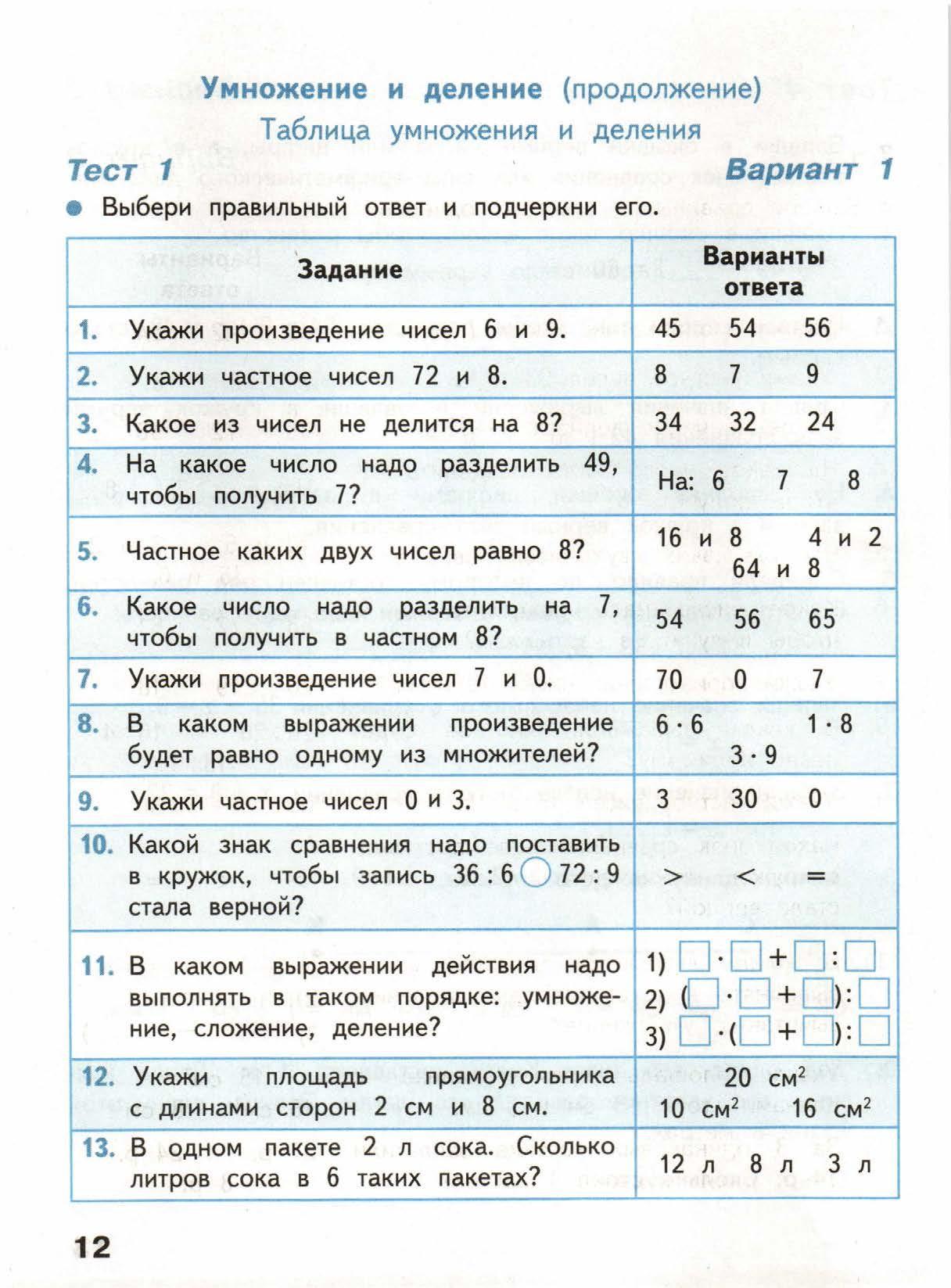 Рабочая программа 3 класса на 2018-2019 учебный год