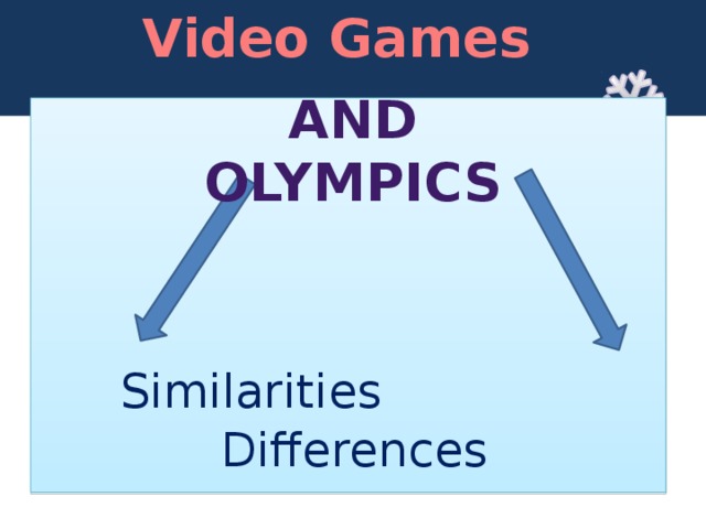 Video Games And Olympics Similarities  Differences 