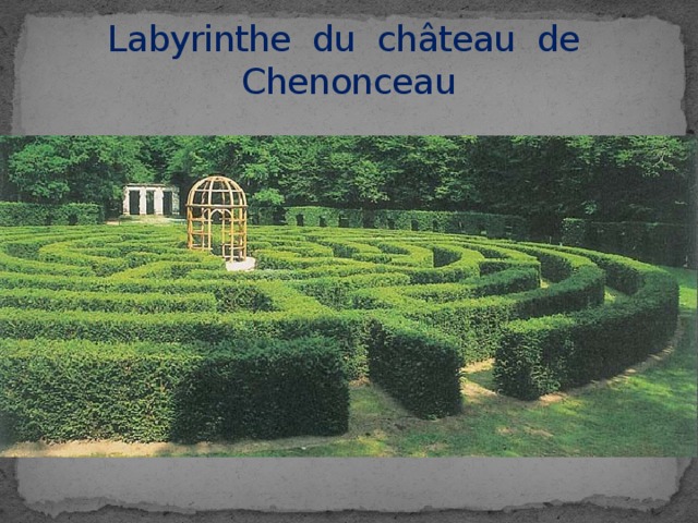 Labyrinthe du château de Chenonceau 