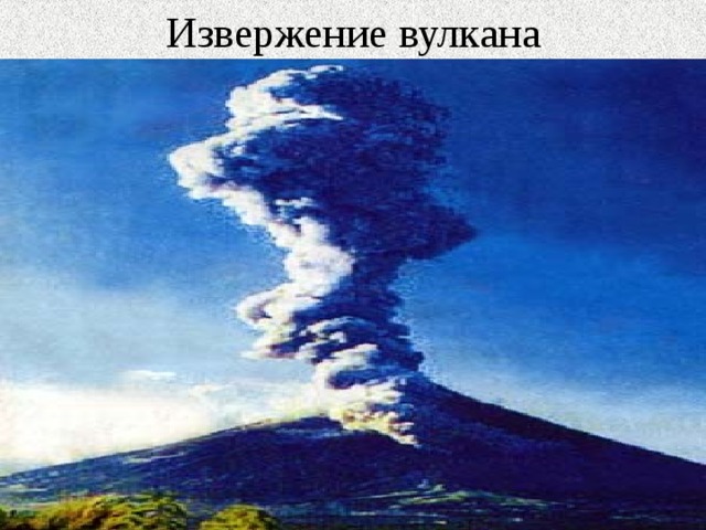 Извержение вулкана 