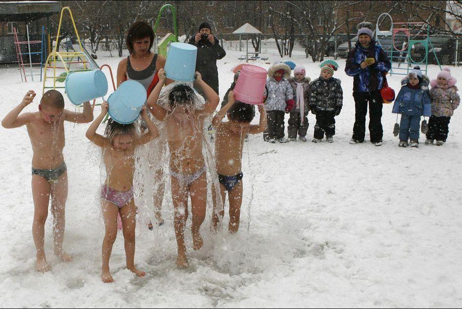 Закаливание школьников