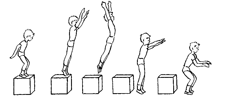 Выполнить прыжок. Прыжок в глубину с невысоких предметов. Прыжок в глубину спрыгивание. Прыжки дошкольников. Прыжки в высоту с места для дошкольников.