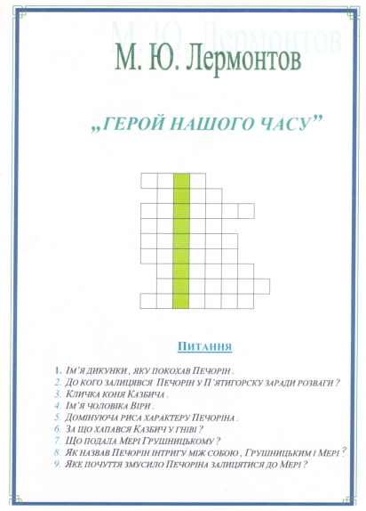 Вопросы по литературе герой нашего времени. Кроссворд на тему герой нашего времени Лермонтов. Кроссворд по роману герой нашего времени.