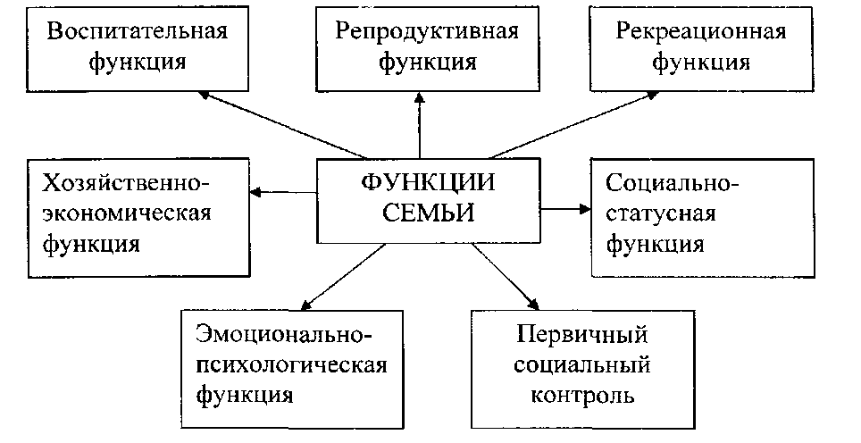 Запишите слово пропущенное в схеме функции репродуктивная досуговая хозяйственная