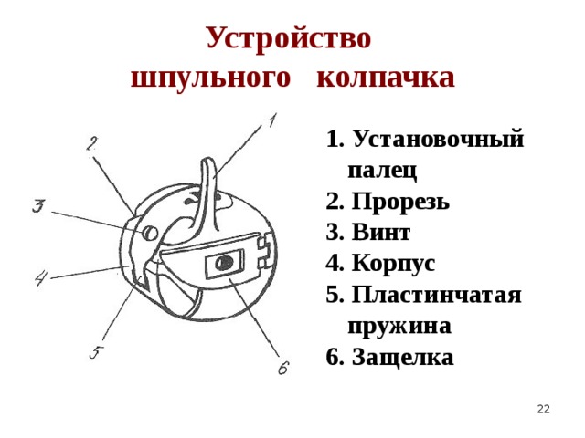 Схема челночного механизма