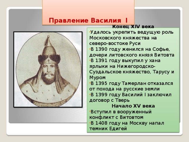 Презентация на тему московское княжество в конце 14 середине 15 века 6 класс