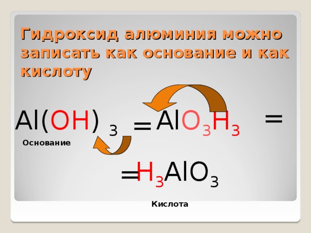 Al oh 3 основание. H3alo3. Al с кислотами. Гидроксид алюминия это основание. H3alo3 название.