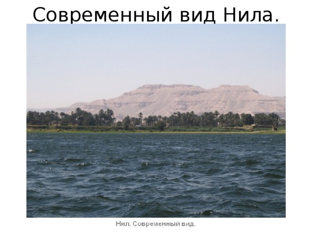 Современный вид Нила. 