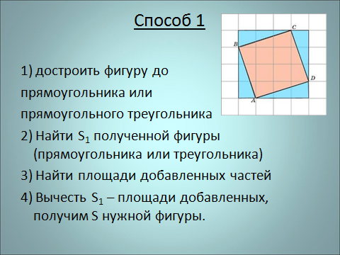 Длина сторон плоской фигуры