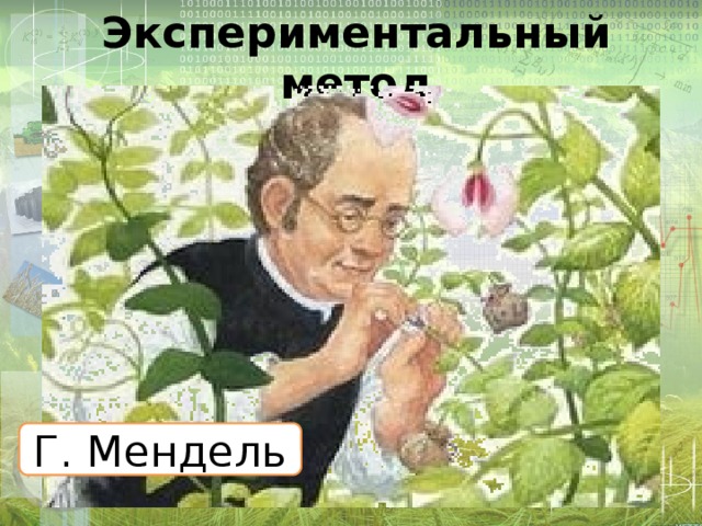 Экспериментальный метод Г. Мендель 