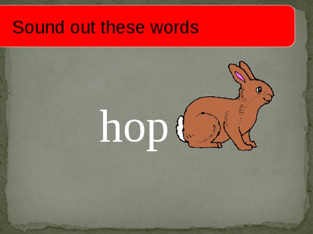  Sound out these words op h 