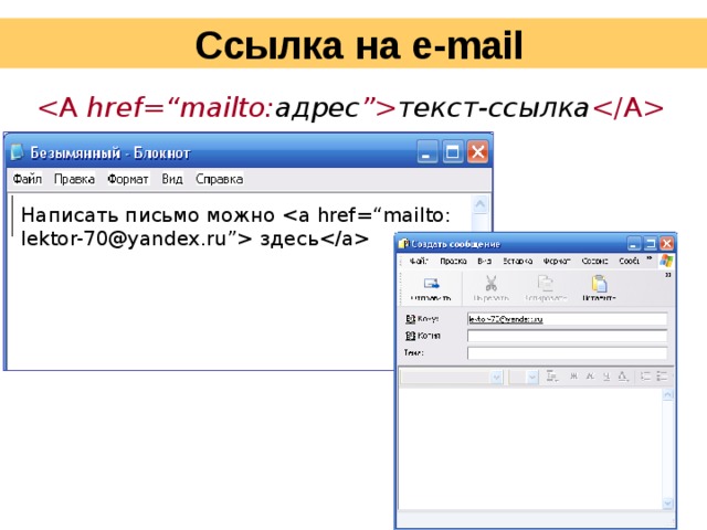 Текст адреса. Адрес ссылки. Html ссылка на email. Создать ссылку в письме. Ссылка на почту.