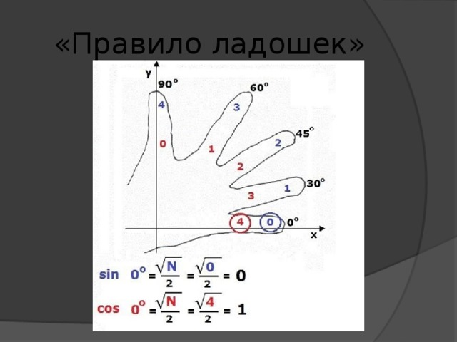 «Правило ладошек» 