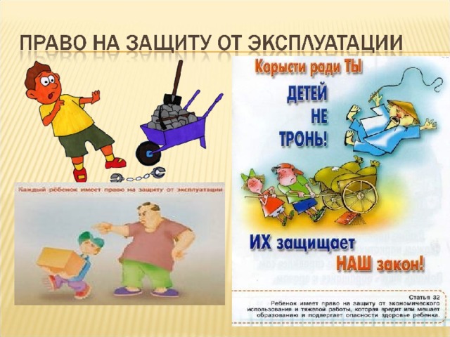 Право человека на труд. Право ребенка на защиту. Права детей на защиту от эксплуатации. Право на защиту детского труда. Ребенок имеет право на защиту от эксплуатации.