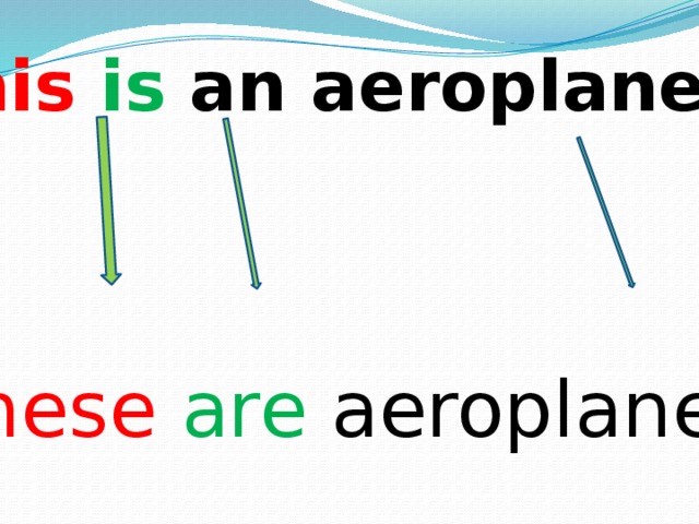 This  is an aeroplane These  are aeroplane s . 