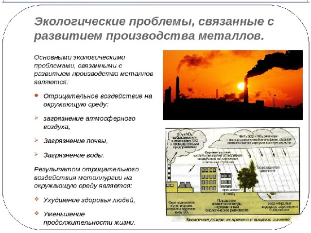 Проблемы металлургии. Экологические проблемы металлургии. Влияние металлургии на окружающую среду. Экологические проблемы связанные с металлургическим производством. Влияние черной металлургии на окружающую среду.