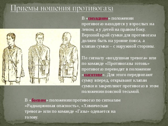 Фото как правильно носить сумку противогаза скачать Средства индивидуальной защиты
