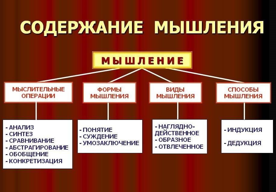 Мышление презентация психология