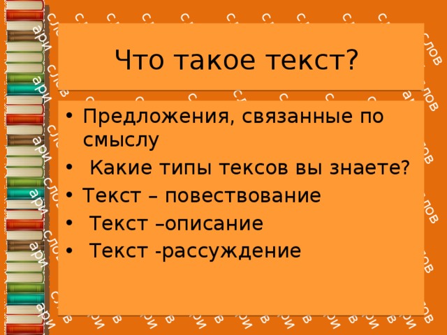 Особенности текста рассуждения 2 класс школа 21 века презентация