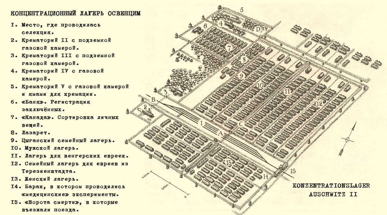 Карта освенцима на русском