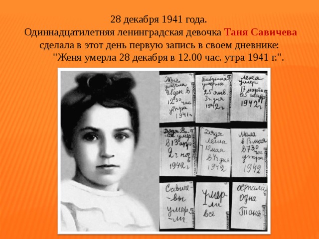 Девочка таня. 28 Декабря 1941 года Таня Савичева. Ленинградские девочки. Таня — Ленинградская девочка, Автор блокадного дневника.