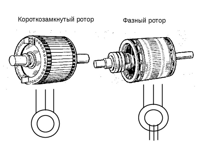 Короткозамкнутый ротор Фазный ротор 