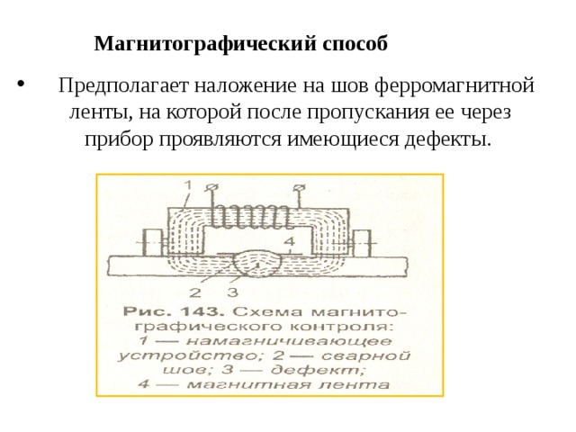 Магнитная дефектоскопия схема