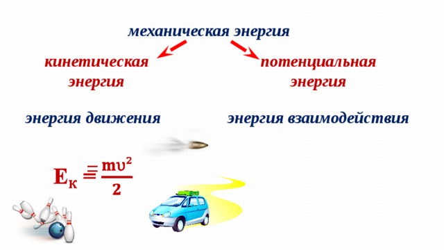 Энергия потенциальная и кинетическая энергия 7 класс презентация фгос