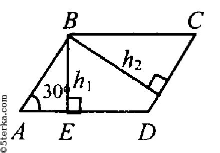 Высота проведенная из вершины тупого угла прямоугольной. Параллелограмм с углом 30 градусов. Площадь параллелограмма с острым углом 30. Угол 30 в параллелограмме. Площадь параллелограмма с углом 30 градусов.