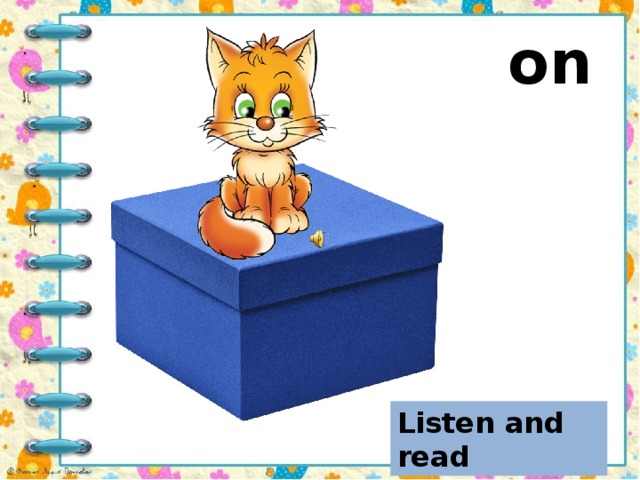 on  Повторите за диктором Listen and read