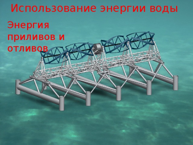 Использование энергии воды Энергия приливов и отливов 