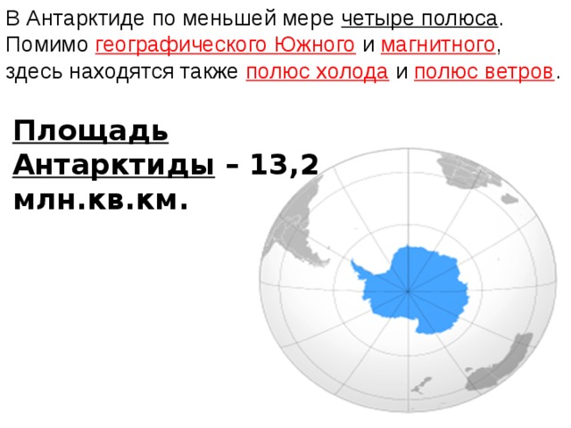 Площадь антарктиды площадь одной стороны монеты площадь поверхности тумбочки площадь жилой комнаты