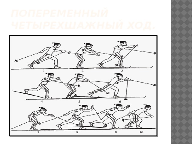 Попеременный четырехшажный ход. 